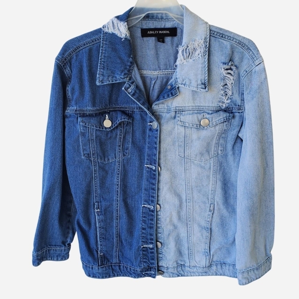 Ashley Mason Two Tone Denim Jacket